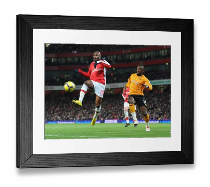 Framed Print : William Gallas (Arsenal) Kamil Zayatte (Hull). Arsenal 3: 0 Hull City, Barclays Premier league