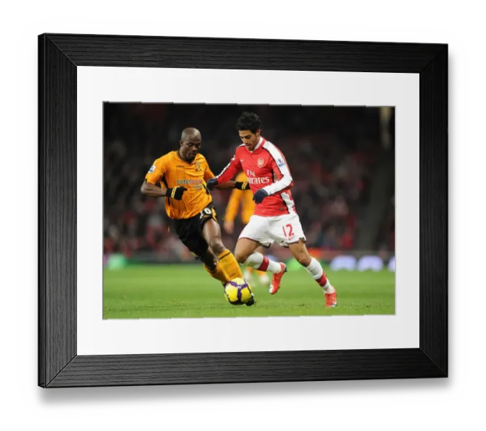 Framed Print : Carlos Vela (Arsenal) George Boateng (Hull). Arsenal 3: 0 Hull City, Barclays Premier league