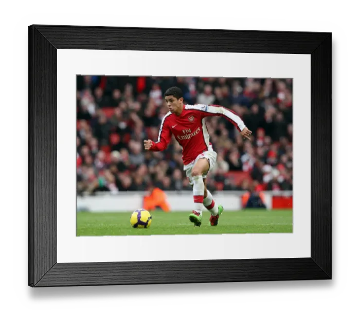 Framed Print : Denilson (Arsenal). Arsenal 3: 0 Aston Villa. Barclays Premier League. Emirates Stadium Framed Print : Denilson (Arsenal). Arsenal 3: 0 Aston Villa. Barclays Premier League. Emirates Stadium
