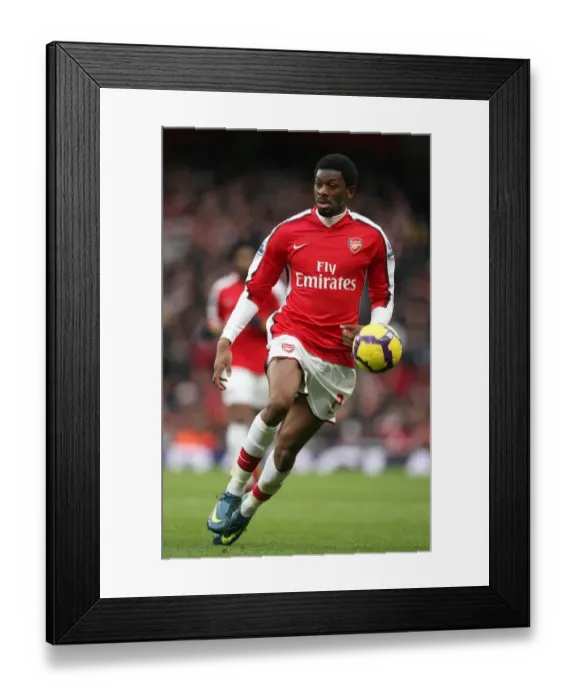 Framed Print : Abou Diaby (Arsenal). Arsenal 3: 0 Aston Villa. Barclays Premier League
