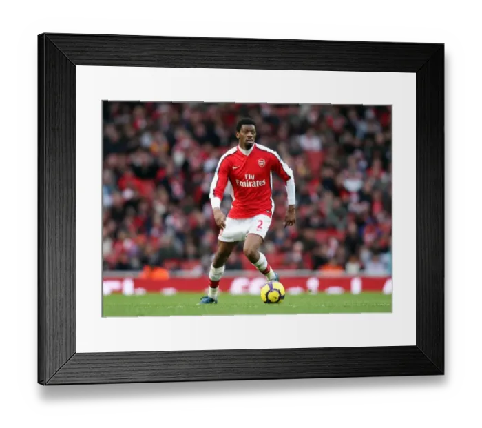 Framed Print : Abou Diaby's Triumph: Arsenal's 3-0 Victory Over Aston Villa in the Barclays Premier League (December 27, 2009)