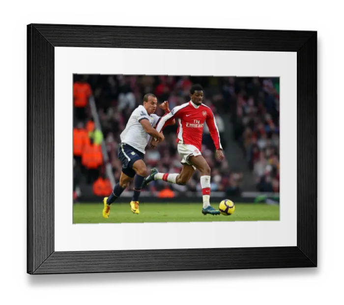 Framed Print : Abou Diaby and Gabriel Agbonlahor Clash in Arsenal's 3-0 Victory over Aston Villa, Barclays Premier League, Emirates Stadium (December 2009) Framed Print : Abou Diaby and Gabriel Agbonlahor Clash in Arsenal's 3-0 Victory over Aston Villa, Barclays Premier League, Emirates Stadium (December 2009)
