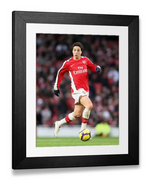 Framed Print : Samir Nasri (Arsenal). Arsenal 3: 0 Aston Villa. Barclays Premier League Framed Print : Samir Nasri (Arsenal). Arsenal 3: 0 Aston Villa. Barclays Premier League