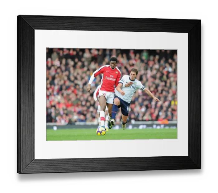 Framed Print : Arsenal's Abou Diaby vs. Stiliyan Petrov: Clash in Arsenal's 3-0 Victory over Aston Villa, Barclays Premier League, Emirates Stadium, London, 2009 Framed Print : Arsenal's Abou Diaby vs. Stiliyan Petrov: Clash in Arsenal's 3-0 Victory over Aston Villa, Barclays Premier League, Emirates Stadium, London, 2009