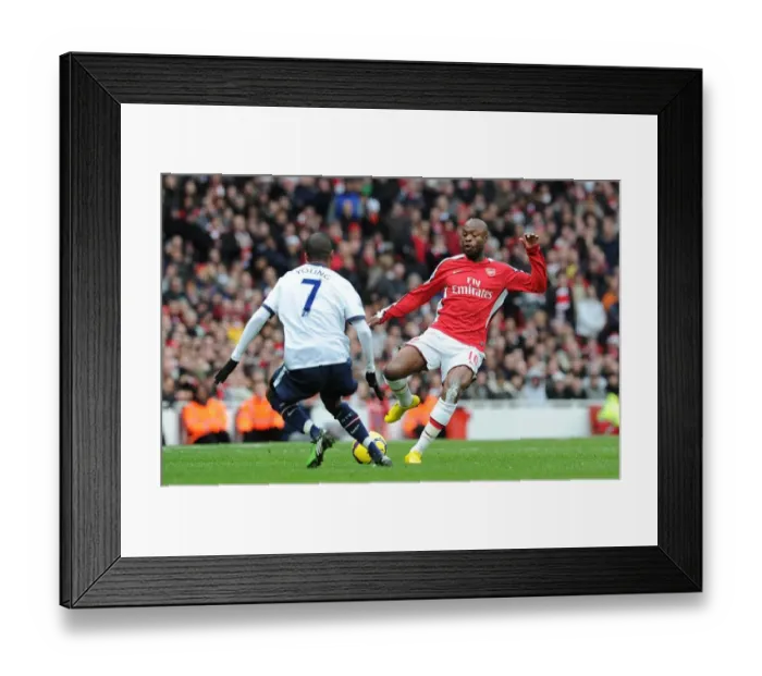 Framed Print : William Gallas (Arsenal) Luke Young (Aston Villa). Arsenal 3: 0 Aston Villa Framed Print : William Gallas (Arsenal) Luke Young (Aston Villa). Arsenal 3: 0 Aston Villa