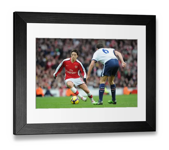 Framed Print : Samir Nasri (Arsenal) Stuart Downing (Aston Villa). Arsenal 3: 0 Aston Villa Framed Print : Samir Nasri (Arsenal) Stuart Downing (Aston Villa). Arsenal 3: 0 Aston Villa