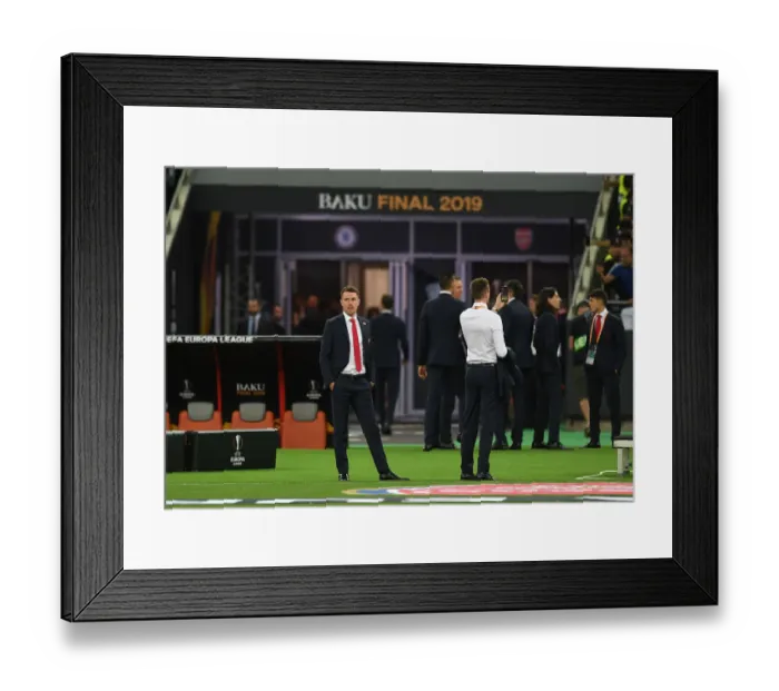 Framed Print : Arsenal's Aaron Ramsey Explores Baku Olimpiya Stadionu Ahead of Europa League Final vs. Chelsea Framed Print : Arsenal's Aaron Ramsey Explores Baku Olimpiya Stadionu Ahead of Europa League Final vs. Chelsea