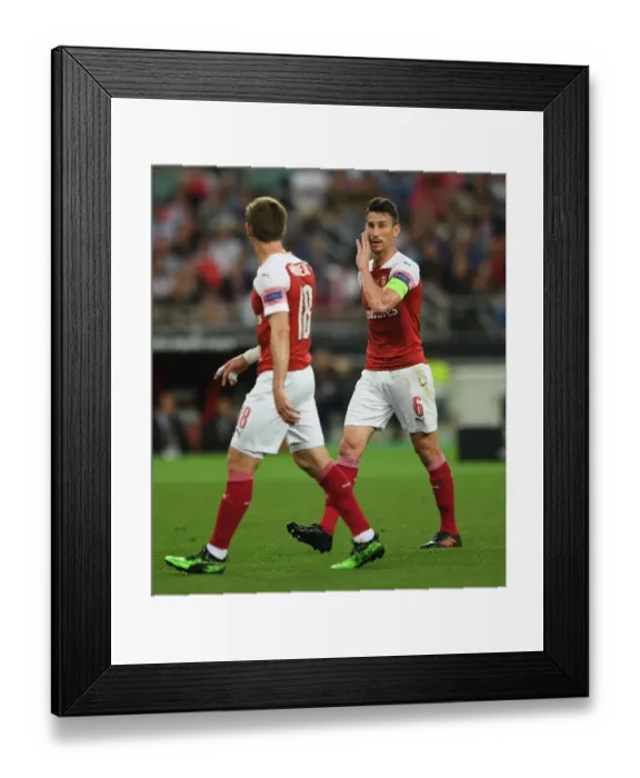 Framed Print : Arsenal's Laurent Koscielny in the Intense Europa League Final Clash Against Chelsea, Baku 2019 Framed Print : Arsenal's Laurent Koscielny in the Intense Europa League Final Clash Against Chelsea, Baku 2019