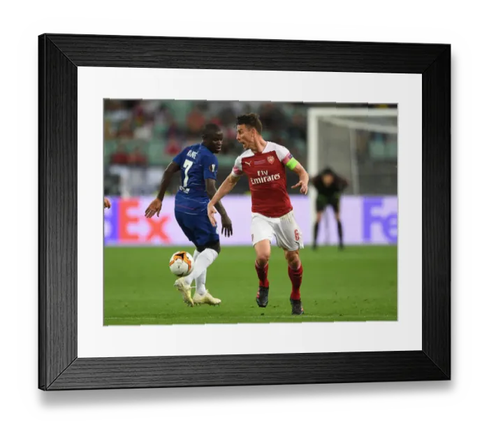 Framed Print : Arsenal vs. Chelsea Showdown: A Battle of Koscielny and Kante in the Europa League Final, 2019 Framed Print : Arsenal vs. Chelsea Showdown: A Battle of Koscielny and Kante in the Europa League Final, 2019