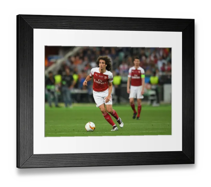 Framed Print : Arsenal's Matteo Guendouzi in UEFA Europa League Final Against Chelsea, Baku 2019