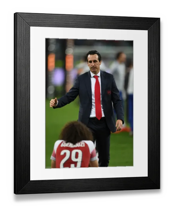 Framed Print : Unai Emery - Arsenal FC in the Europa League Final Against Chelsea, Baku 2019 Framed Print : Unai Emery - Arsenal FC in the Europa League Final Against Chelsea, Baku 2019