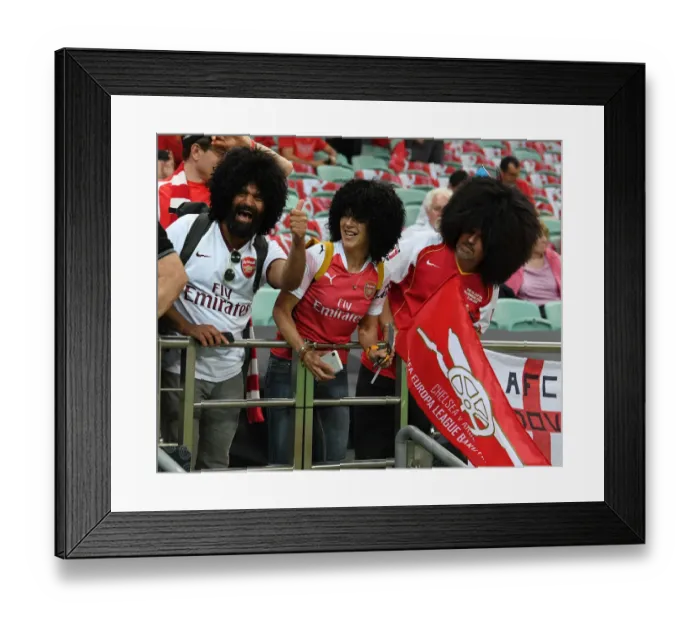 Framed Print : Arsenal Fans United: Europa League Final Showdown Against Chelsea in Baku Framed Print : Arsenal Fans United: Europa League Final Showdown Against Chelsea in Baku