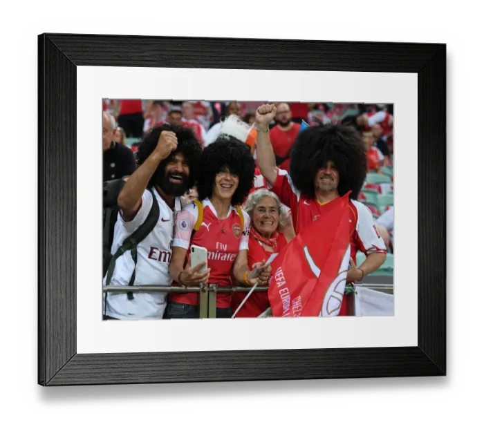 Framed Print : Arsenal Fans Gather Before Europa League Final Against Chelsea in Baku Framed Print : Arsenal Fans Gather Before Europa League Final Against Chelsea in Baku
