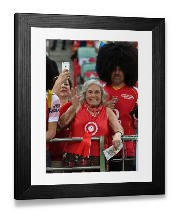 Framed Print : Arsenal Fan's Anticipation: UEFA Europa League Final vs Chelsea, Baku 2019