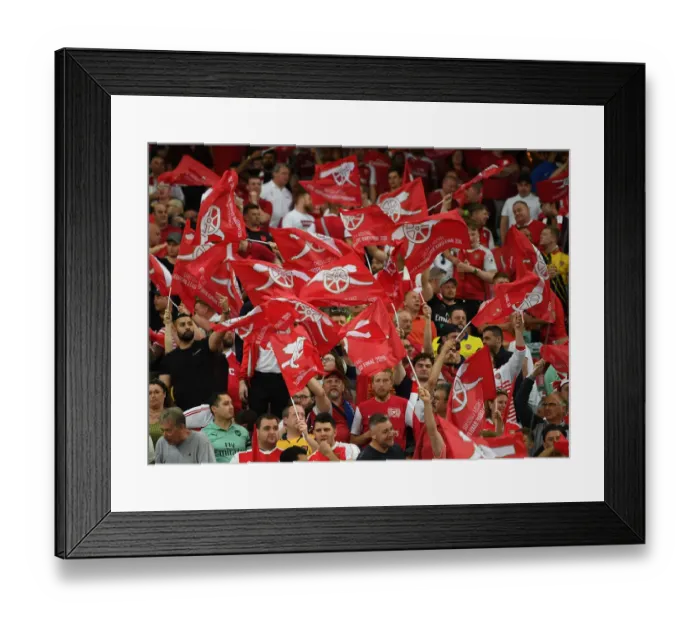 Framed Print : Arsenal Fans United: The Europa League Showdown Against Chelsea in Baku Framed Print : Arsenal Fans United: The Europa League Showdown Against Chelsea in Baku