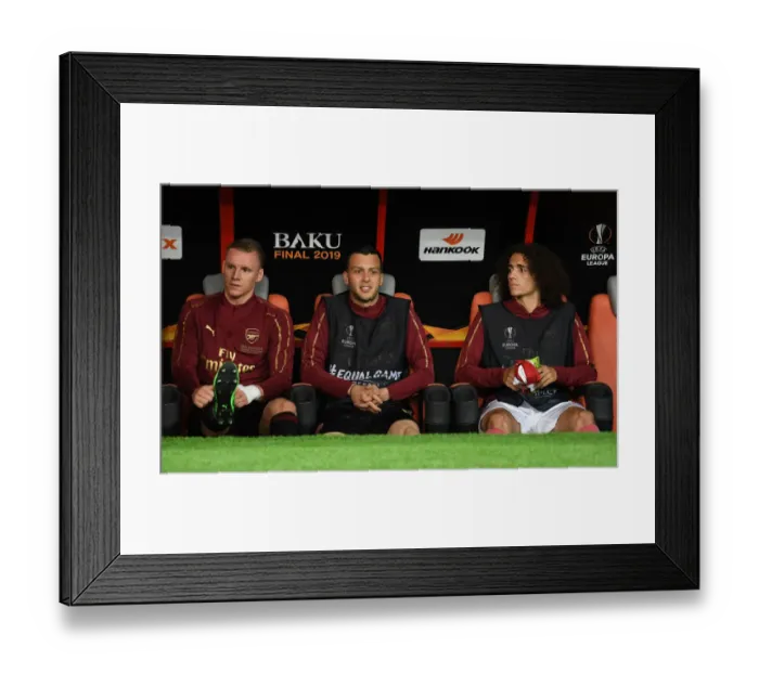 Framed Print : Arsenal's Leno, Iliev, and Guendouzi Before Europa League Final Against Chelsea in Baku Framed Print : Arsenal's Leno, Iliev, and Guendouzi Before Europa League Final Against Chelsea in Baku