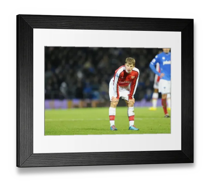 Framed Print : Andrey Arshavin (Arsenal). Portsmouth 1: 4 Arsenal, Barclays Premier League