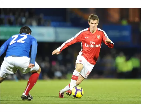 Aaron Ramsey (Arsenal) Richard Hughes (Portsmouth). Portsmouth 1: 4 Arsenal