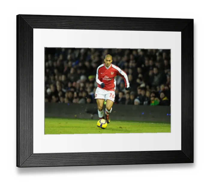Framed Print : Armand Traore (Arsenal). Portsmouth 1: 4 Arsenal, Barclays Premier League Framed Print : Armand Traore (Arsenal). Portsmouth 1: 4 Arsenal, Barclays Premier League