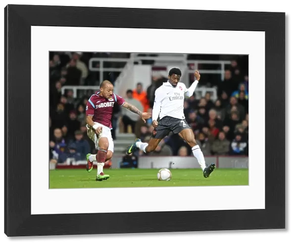 Abou Diaby (Arsenal) Julien Faubert (West Ham). West Ham United 1: 2 Arsenal