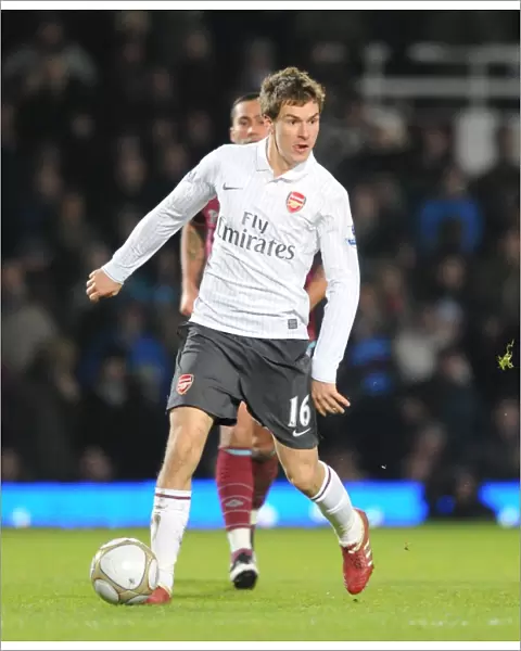 Aaron Ramsey (Arsenal). West Ham United 1: 2 Arsenal, FA Cup Third Round