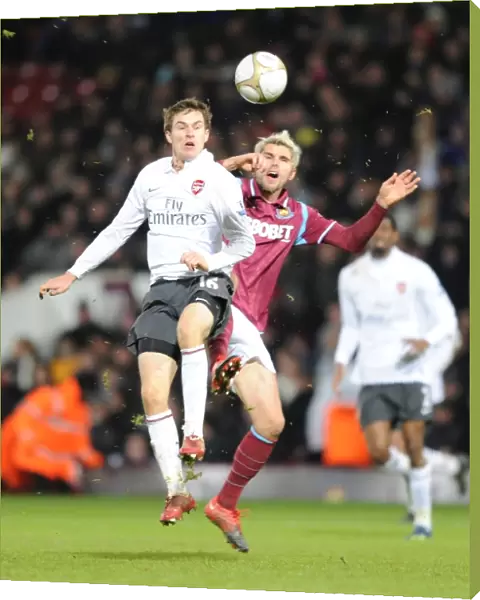 Aaron Ramsey (Arsenal) Valon Behrami (West Ham). West Ham United 1: 2 Arsenal