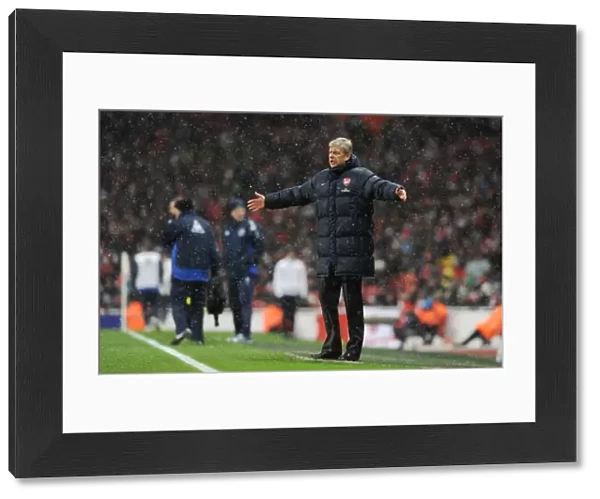 Arsenal manager Arsene Wenger. Arsenal 2: 2 Everton, Barclays Premier League