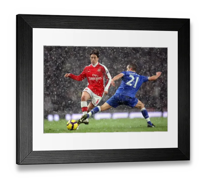 Framed Print : Nasri and Osman: Parity at the Emirates - Arsenal 2:2 Everton, Barclays Premier League