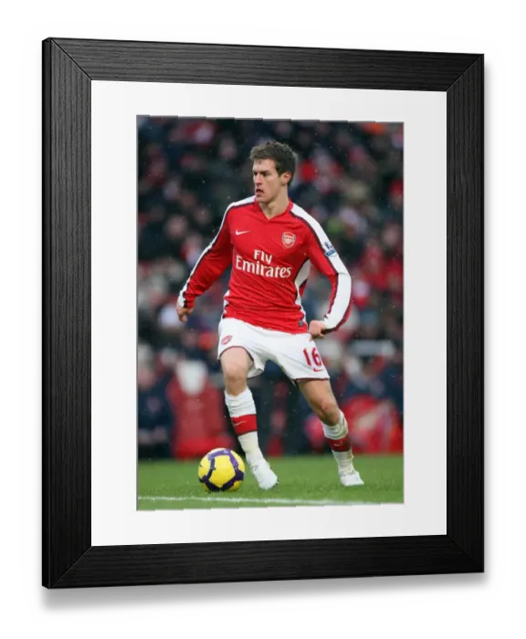 Framed Print : Arsenal's Aaron Ramsey at Emirates Stadium in Tie Against Everton, Barclays Premier League, 9 / 1 / 10 Framed Print : Arsenal's Aaron Ramsey at Emirates Stadium in Tie Against Everton, Barclays Premier League, 9 / 1 / 10