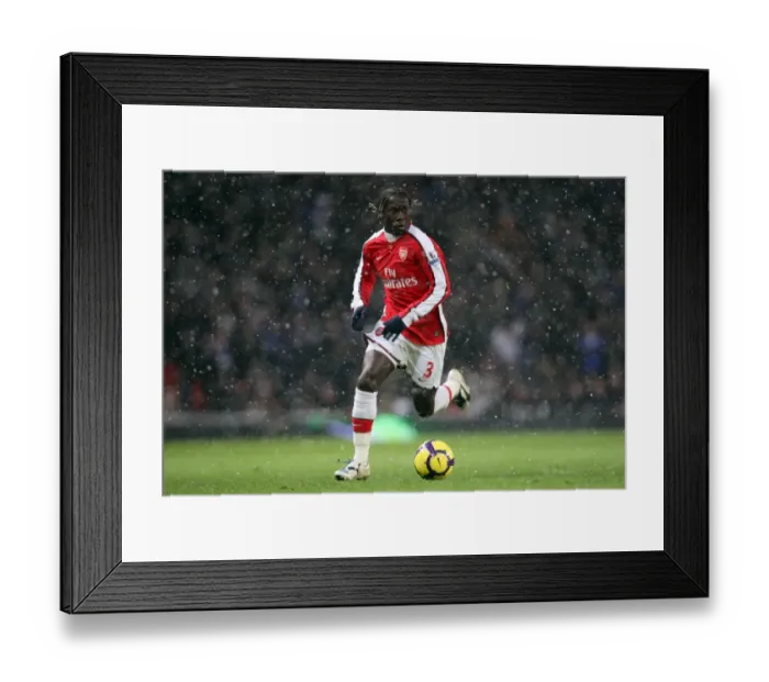 Framed Print : Bacary Sagna (Arsenal). Arsenal 2: 2 Everton. Barclays Premier League. Emirates Stadium