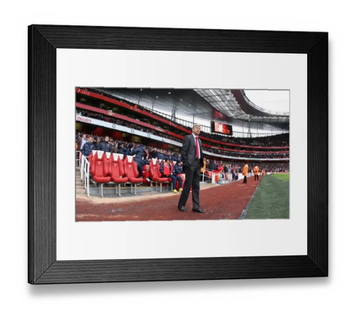Framed Print : Arsene Wenger: Arsenal vs Everton, 2-2 Draw in the Barclays Premier League, Emirates Stadium, 2010 Framed Print : Arsene Wenger: Arsenal vs Everton, 2-2 Draw in the Barclays Premier League, Emirates Stadium, 2010