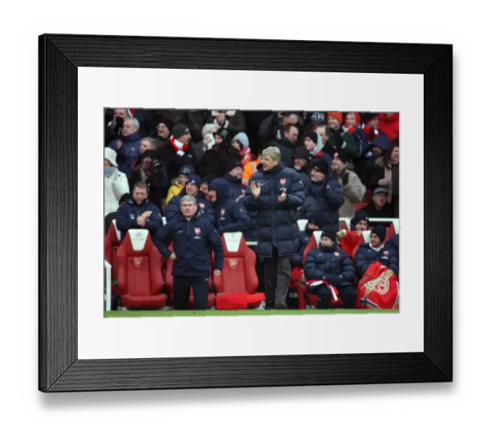 Framed Print : Arsene Wenger: 2-2 Stalemate Against Everton in 2010 Premier League at Emirates Stadium