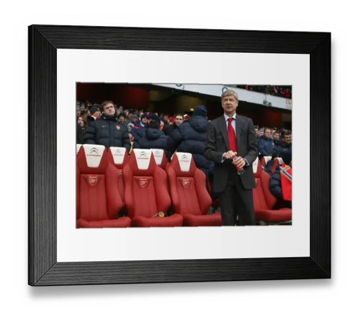 Framed Print : Arsene Wenger: 2-2 Stalemate Against Everton, Barclays Premier League, Emirages Stadium (January 9, 2010) Framed Print : Arsene Wenger: 2-2 Stalemate Against Everton, Barclays Premier League, Emirages Stadium (January 9, 2010)
