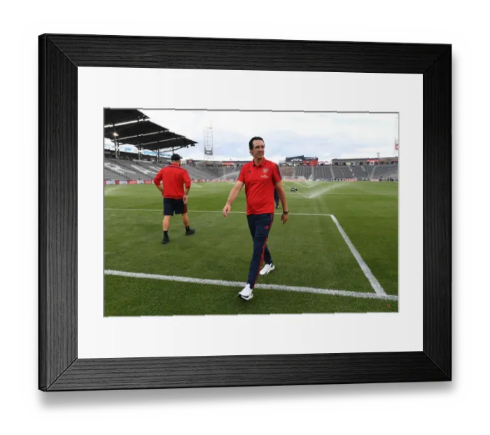 Framed Print : Unai Emery Leads Arsenal Against Colorado Rapids in 2019-20 Pre-Season Match