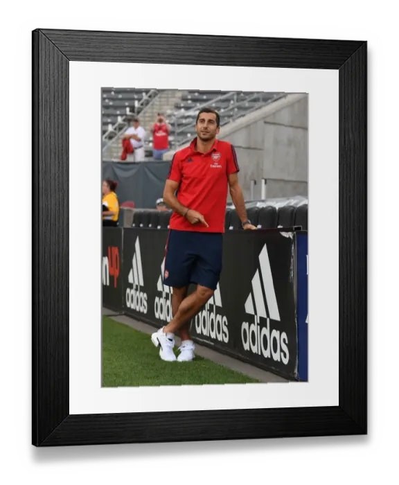 Framed Print : Arsenal's Mkhitaryan Prepares for Colorado Rapids Clash Framed Print : Arsenal's Mkhitaryan Prepares for Colorado Rapids Clash