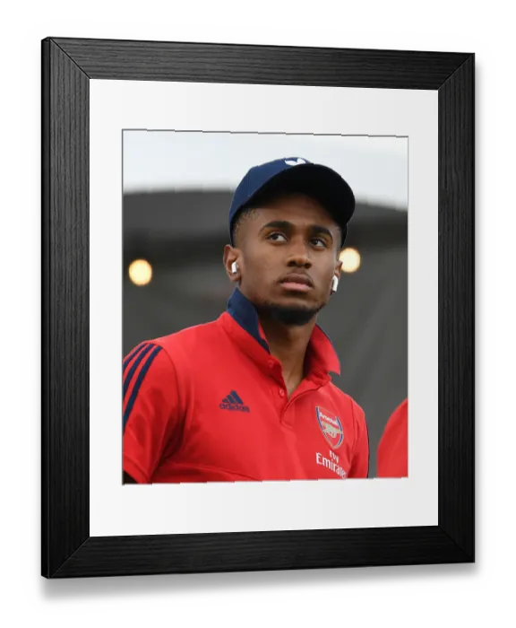 Framed Print : Arsenal's Reiss Nelson Prepares for Colorado Rapids Clash (2019-20)