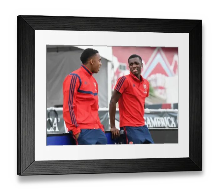 Framed Print : Arsenal Stars Eddie Nketiah and Joe Willock Prepare for Colorado Rapids Clash Framed Print : Arsenal Stars Eddie Nketiah and Joe Willock Prepare for Colorado Rapids Clash