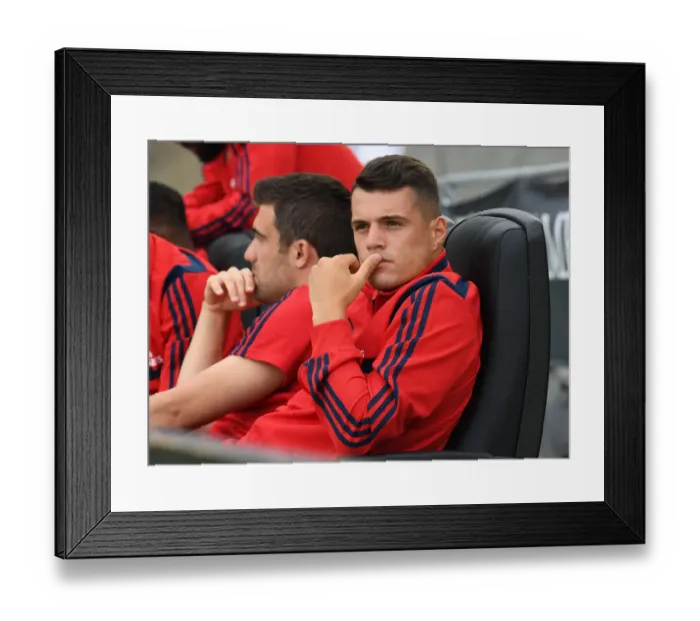Framed Print : Granit Xhaka's Pre-Match Focus: Arsenal FC vs Colorado Rapids Showdown Framed Print : Granit Xhaka's Pre-Match Focus: Arsenal FC vs Colorado Rapids Showdown