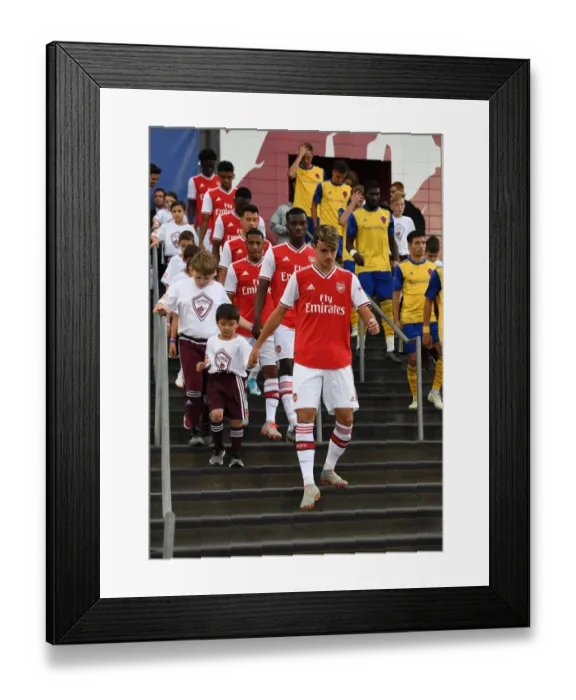 Framed Print : Arsenal FC Training Before Colorado Rapids Clash, 2019