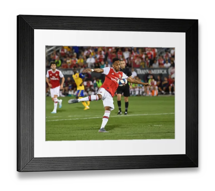 Framed Print : Arsenal's Aubameyang in Action: Colorado Rapids Clash (2019-20)