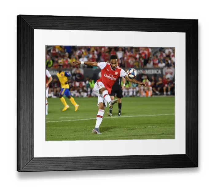 Framed Print : Arsenal's Aubameyang in Action: Colorado Rapids Clash (2019-20) Framed Print : Arsenal's Aubameyang in Action: Colorado Rapids Clash (2019-20)