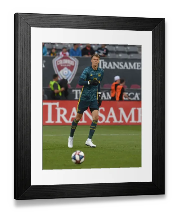 Framed Print : Arsenal FC Training: Matt Macey in Action against Colorado Rapids (2019-20)
