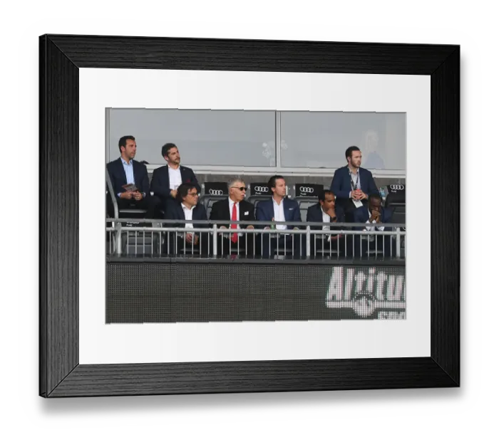 Framed Print : Arsenal Executives at Colorado Rapids Match, 2019 Framed Print : Arsenal Executives at Colorado Rapids Match, 2019