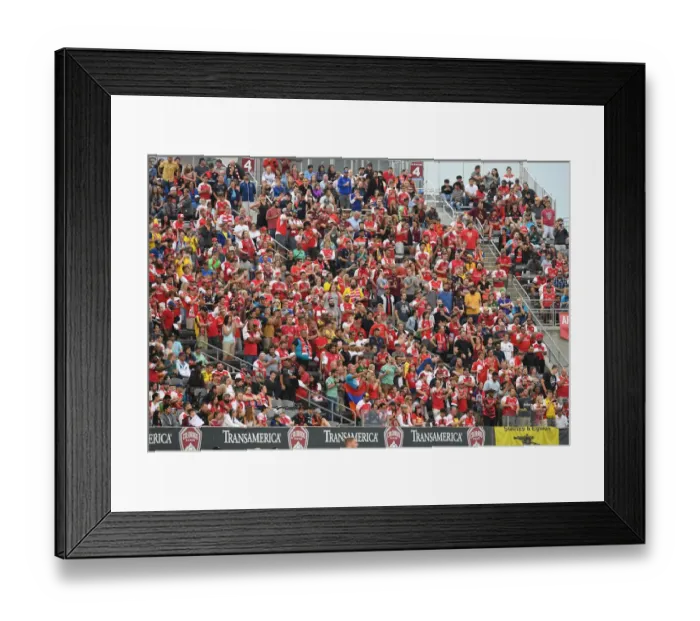 Framed Print : Arsenal Fans in Action: Colorado Rapids vs Arsenal (2019-20)