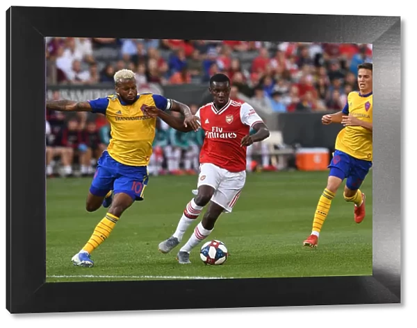 Arsenal's Eddie Nketiah Faces Off Against Colorado's Kellyn Acosta in 2019 Pre-Season Clash