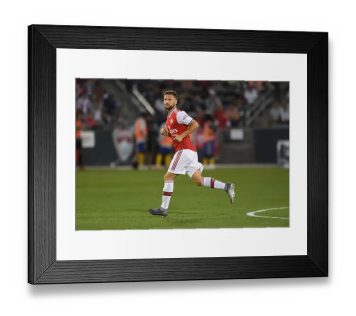 Framed Print : Arsenal's Mustafi in Action against Colorado Rapids (2019-20) Framed Print : Arsenal's Mustafi in Action against Colorado Rapids (2019-20)