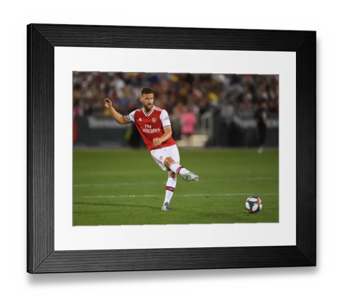 Framed Print : Arsenal's Mustafi in Action: Colorado Rapids Clash (2019-20) Framed Print : Arsenal's Mustafi in Action: Colorado Rapids Clash (2019-20)
