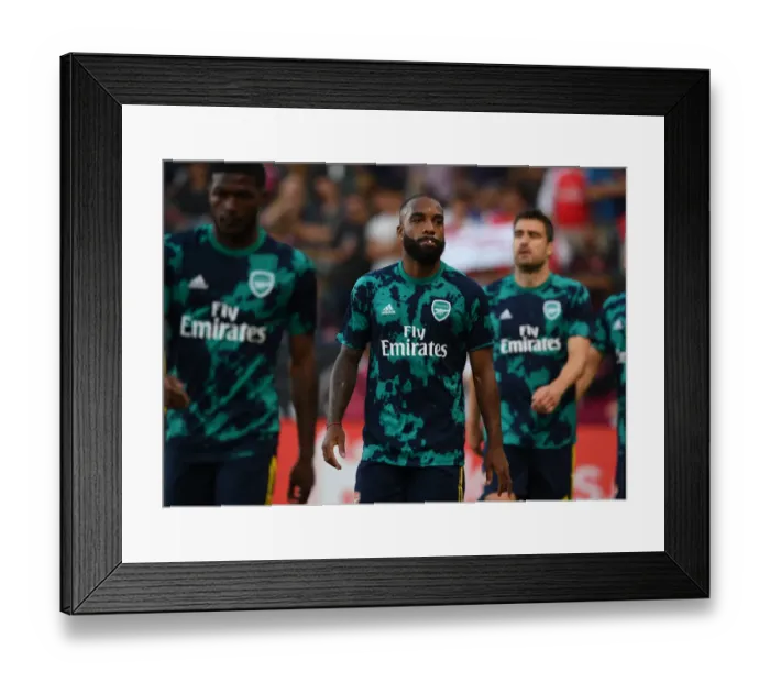 Framed Print : Arsenal FC: Alexandre Lacazette Prepares for Action in 2019 International Champions Cup, Los Angeles
