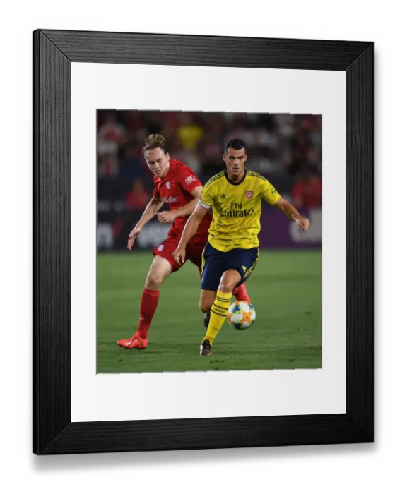 Framed Print : Arsenal FC in US Pre-Season: Xhaka Stars Against Bayern Munich in Los Angeles