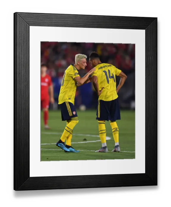 Framed Print : Arsenal's Ozil and Aubameyang in Action: Arsenal vs Bayern Munich, 2019 Pre-Season Clash in Los Angeles Framed Print : Arsenal's Ozil and Aubameyang in Action: Arsenal vs Bayern Munich, 2019 Pre-Season Clash in Los Angeles